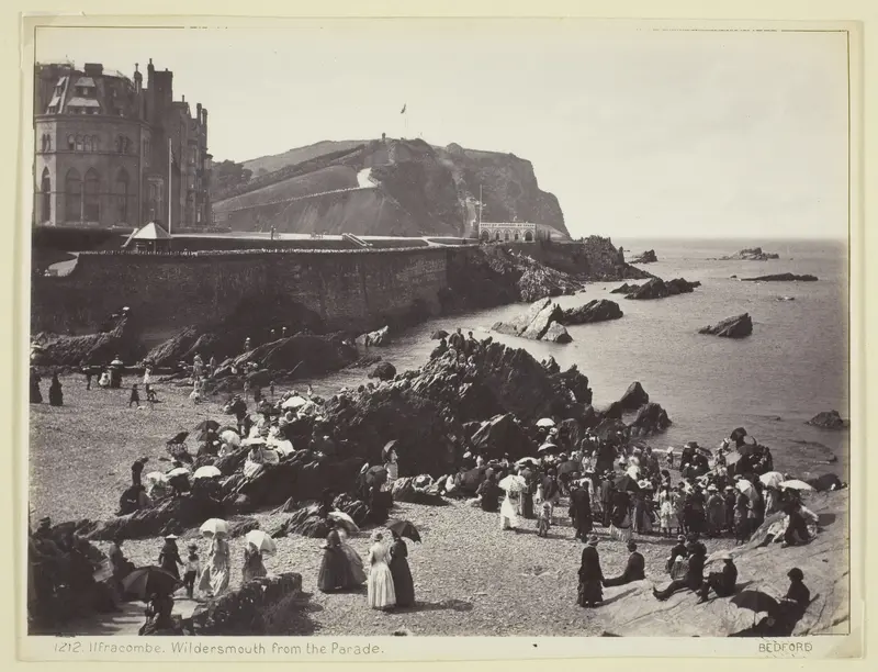 Ilfracombe, Wildersmouth from the Parade Wall Art by Francis Bedford - High-Resolution Digital Print