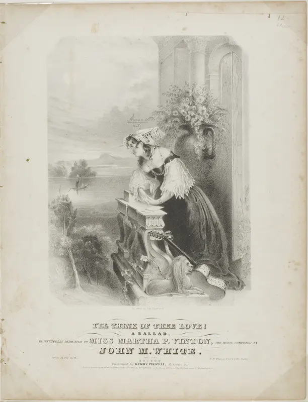 I'll Think of Thee Love! Wall Art by John Henry Bufford - High-Resolution Digital Print