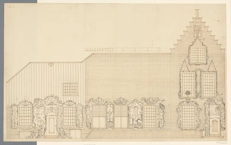 Illuminatie van een huis te Vlissingen, 1766 Wall Art by anonymous - High-Resolution Digital Print