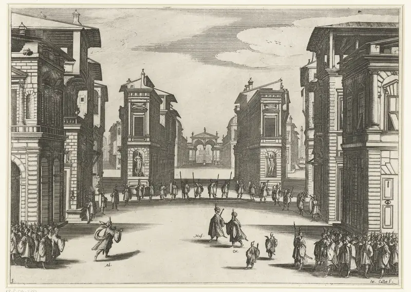 Illustratie bij de derde acte van de tragedie 'Il Solimano' Wall Art by Unknown - High-Resolution Digital Print