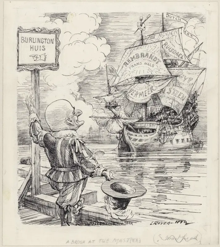 Illustratie voor Punch, 9 januari 1929: A Brush at the Masthead Wall Art by Unknown - High-Resolution Digital Print