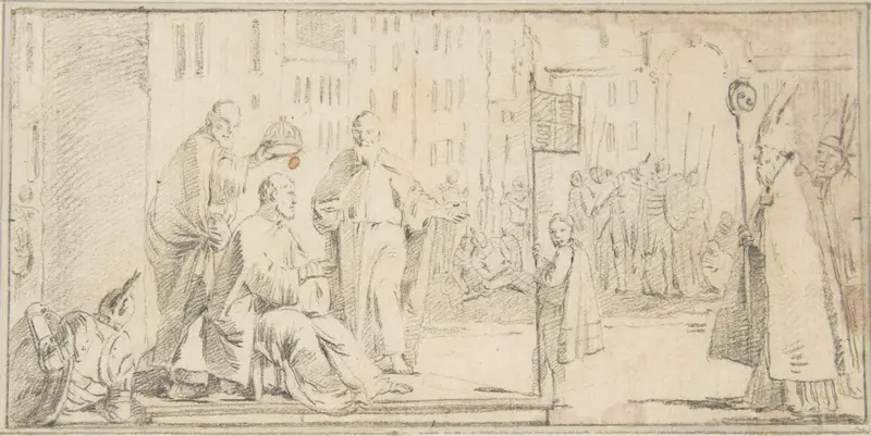 Illustration for a Book: Coronation of an Emperor (?) Wall Art by Giovanni Battista Tiepolo - High-Resolution Digital Print
