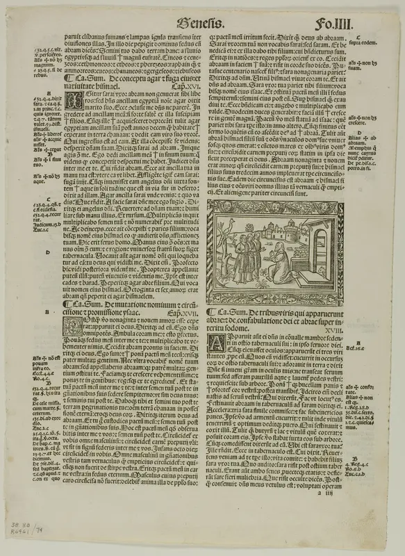 Illustration from Biblia cum concordantiis, plate 74 from Woodcuts from Books of the XVI Century Wall Art by Unknown artist - High-Resolution Digital Print