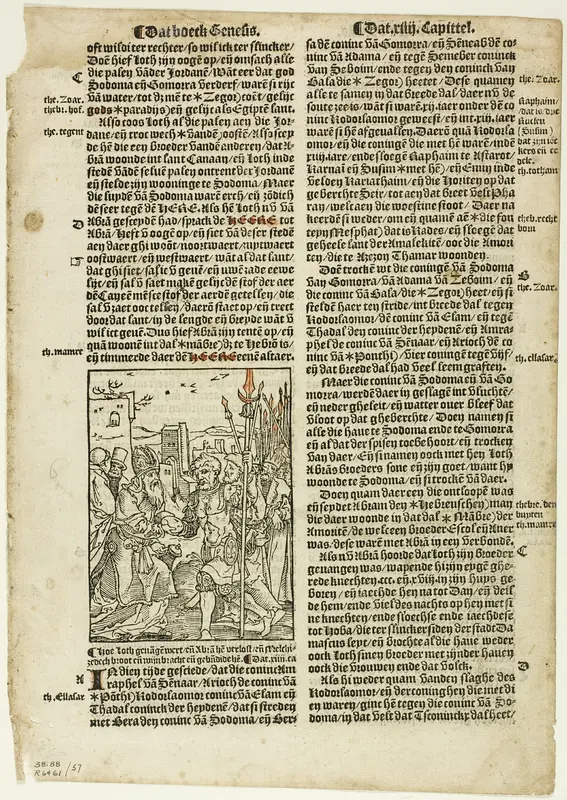 Illustration from Die Bibel (Vorsterman), plate 57 from Woodcuts from Books of the XVI Century Wall Art by Jan Swart - High-Resolution Digital Print