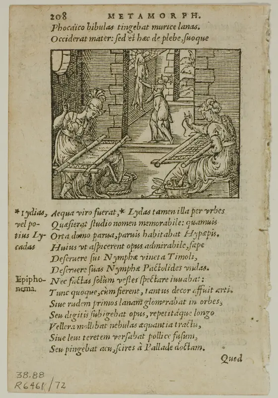 Illustration from Metamorphosis by Ovidius, plate 72 from Woodcuts from Books of the XVI Century Wall Art by Unknown artist - High-Resolution Digital Print
