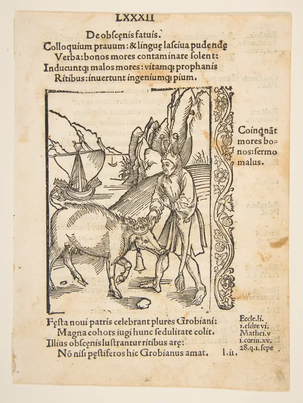 Illustration from Sebastian Brandt's "Navis Stultifera", Basle, Bergmann van Olpe, 1497 Wall Art by Albrecht Dürer - High-Resolution Digital Print