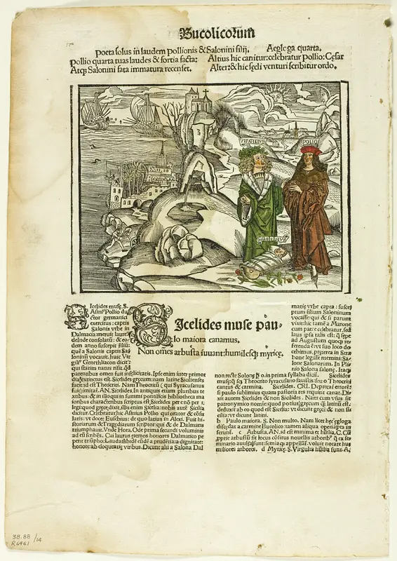 Illustration from Virgilius Opera, plate fourteen from Woodcuts from Books of the XVI Century Wall Art by Unknown artist - High-Resolution Digital Print