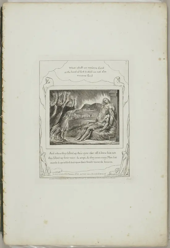 Illustrations of the Book of Job Wall Art by William Blake - High-Resolution Digital Print