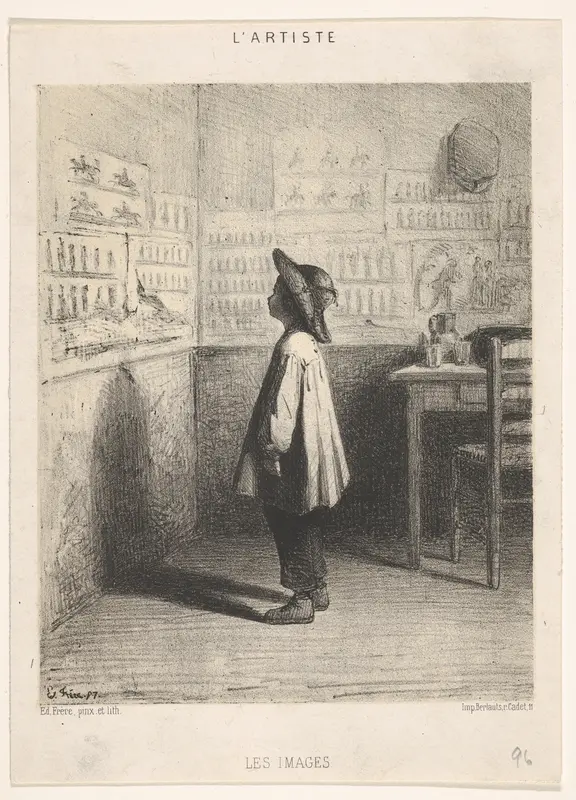 Images, from "L'Artiste" Wall Art by Pierre-Edouard Frère - High-Resolution Digital Print