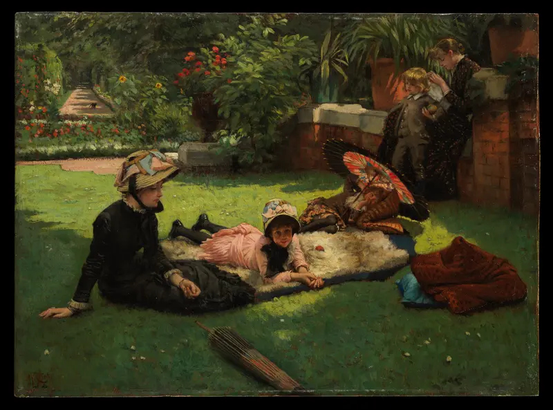 In Full Sunlight (En plein soleil) Wall Art by James Tissot - High-Resolution Digital Print