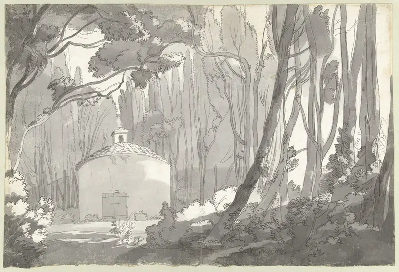 In het park van de Villa Mondragone in Frascati Wall Art by Francis Towne - High-Resolution Digital Print