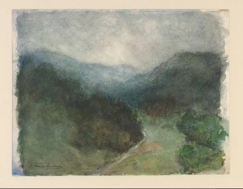 In het Schwarzwald bij Baden-Baden Wall Art by Carel Nicolaas Storm van 's-Gravesande - High-Resolution Digital Print