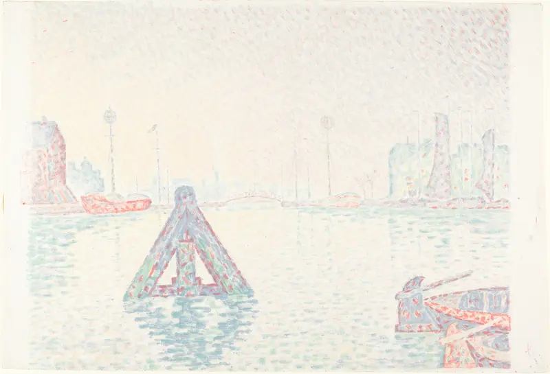 In Holland—The Buoy Wall Art by Paul Signac - High-Resolution Digital Print