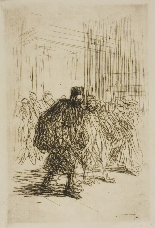 In the Corridors of the Court House Wall Art by Jean Louis Forain - High-Resolution Digital Print