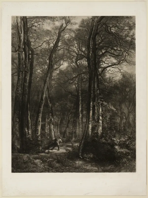 In the Forest Wall Art by Karl Bodmer - High-Resolution Digital Print