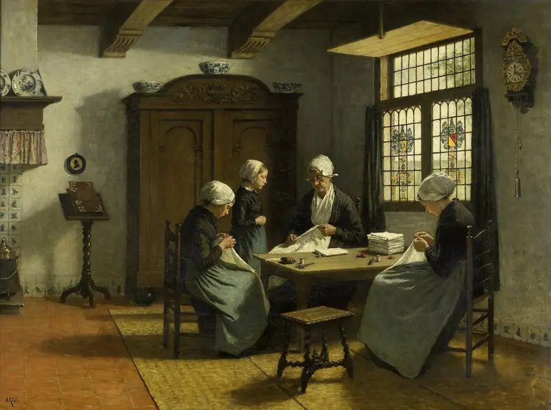 In the Orphanage at Katwijk-Binnen Wall Art by Unknown - High-Resolution Digital Print