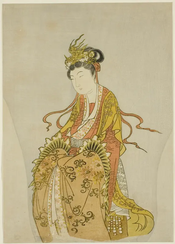 Incense That Revives the Image of the Dead - Lady Li Wall Art by Komatsuya Hyakki - High-Resolution Digital Print