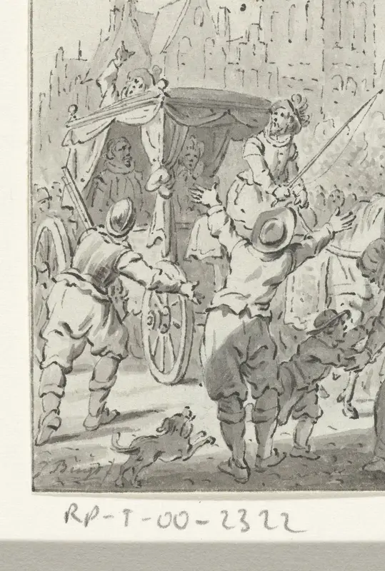 Incident bij de aankomst van Willem van Oranje in Utrecht, 1577 Wall Art by Unknown - High-Resolution Digital Print