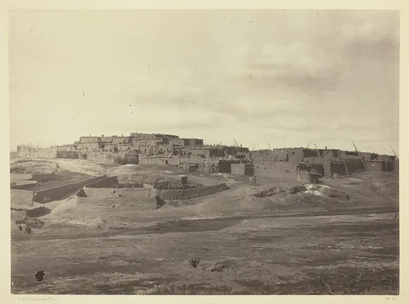 Indian Pueblo, Zuni, N.M. View from the South Wall Art by Timothy O'Sullivan - High-Resolution Digital Print