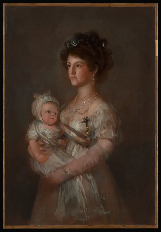 Infanta María Luisa (1782–1824) and Her Son Carlos Luis (1799–1883) Wall Art by Goya - High-Resolution Digital Print