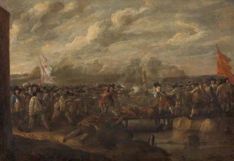 Infantry Skirmish in the Eighty Years War Wall Art by Unknown - High-Resolution Digital Print
