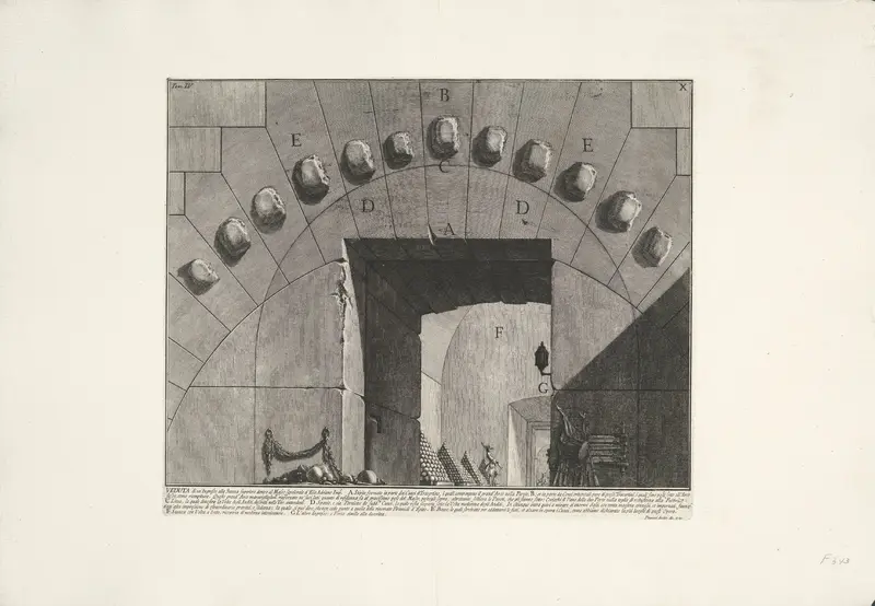 Ingang van de Stanza Superiore in de Engelenburcht te Rome Wall Art by Unknown - High-Resolution Digital Print