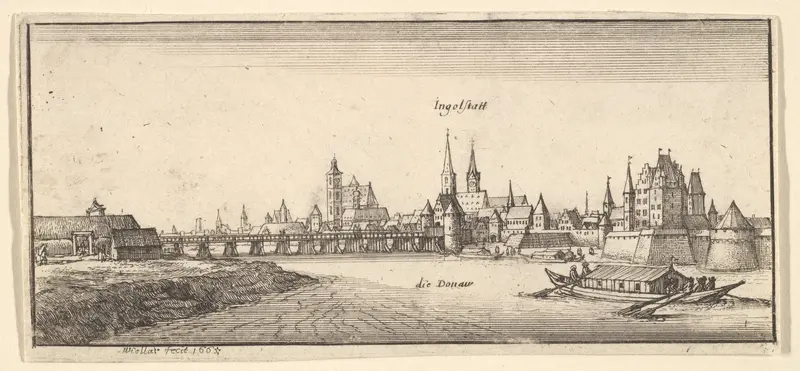 Ingolstadt, from "German Views" Wall Art by Wenceslaus Hollar - High-Resolution Digital Print
