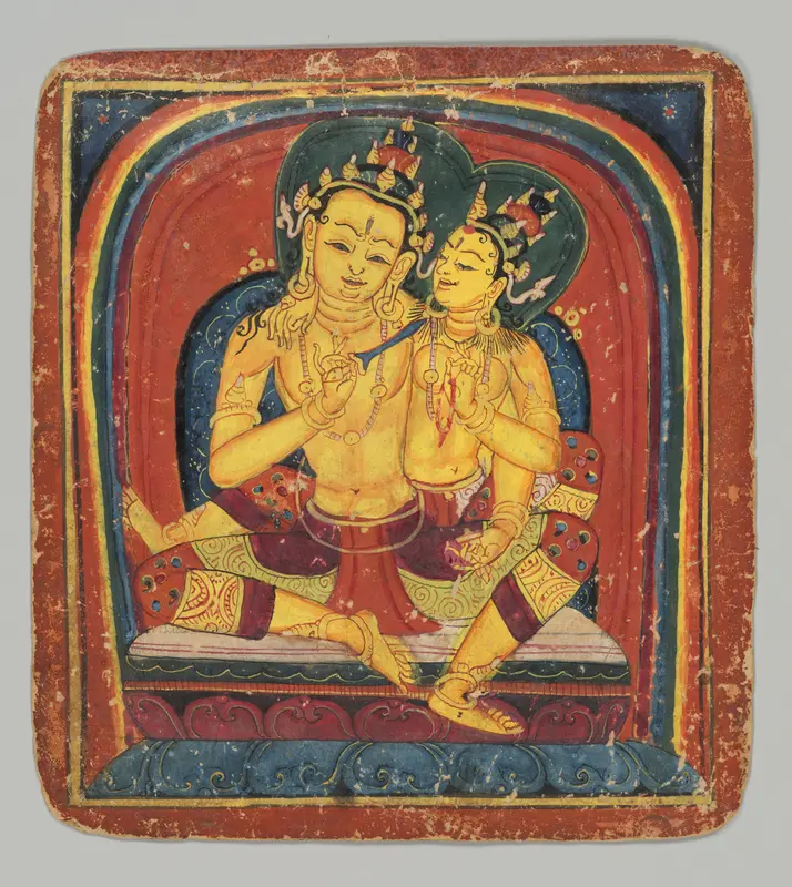 Initiation Card (Tsakalis): Akashagarbha Wall Art by Unknown - High-Resolution Digital Print