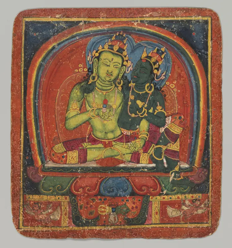 Initiation Card (Tsakalis): Amoghasiddhi Wall Art by Unknown - High-Resolution Digital Print