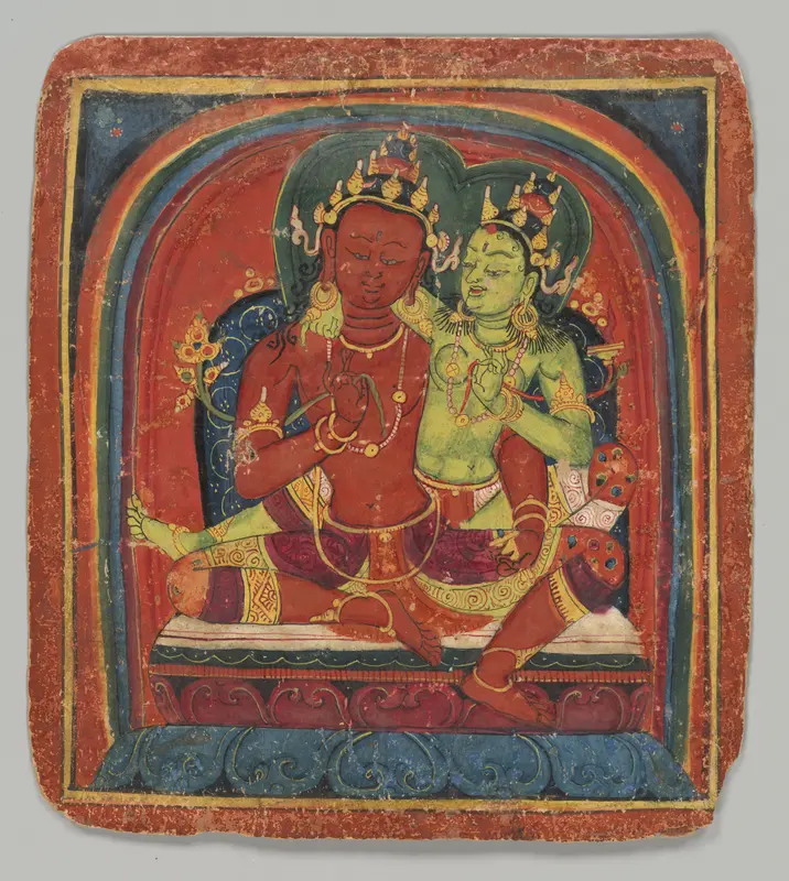 Initiation Card (Tsakalis): Bodhisattva Samantabhadhra Wall Art by Unknown - High-Resolution Digital Print