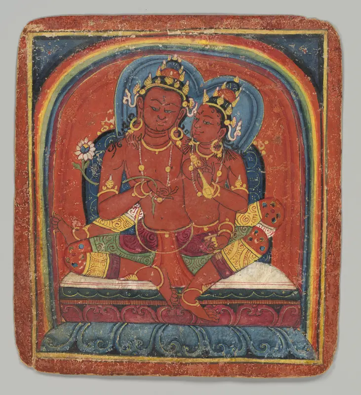 Initiation Card (Tsakalis): Chenresi (Avalokiteshvara) Wall Art by Unknown - High-Resolution Digital Print