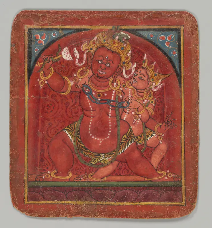 Initiation Card (Tsakalis): Hayagriva Wall Art by Unknown - High-Resolution Digital Print