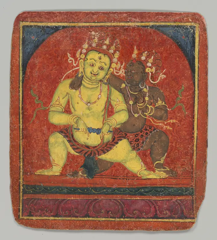 Initiation Card (Tsakalis): Mahakala Wall Art by Unknown - High-Resolution Digital Print