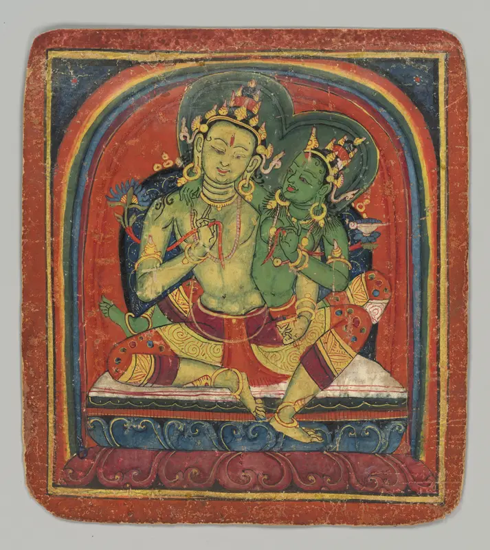 Initiation Card (Tsakalis): Manjushri Wall Art by Unknown - High-Resolution Digital Print