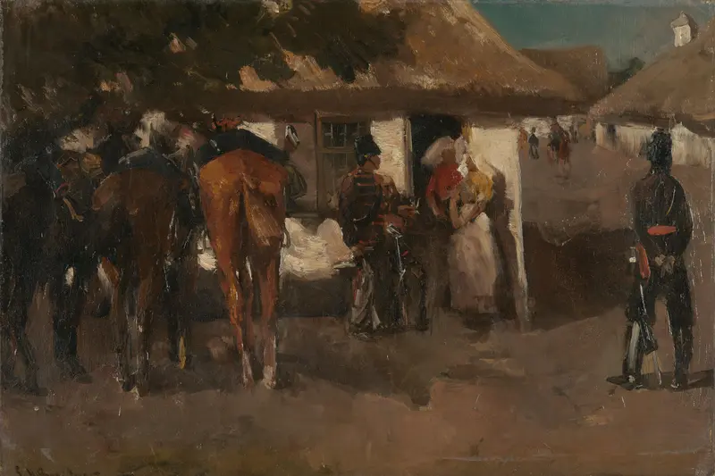 Inkwartiering Wall Art by George Hendrik Breitner - High-Resolution Digital Print