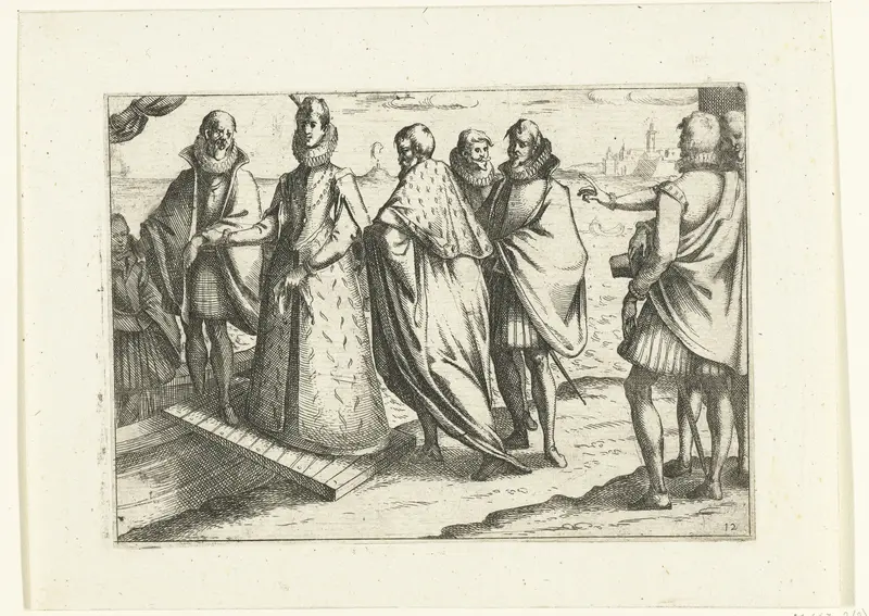 Inscheping van Margaretha van Oostenrijk in Genua Wall Art by Jacques Callot - High-Resolution Digital Print