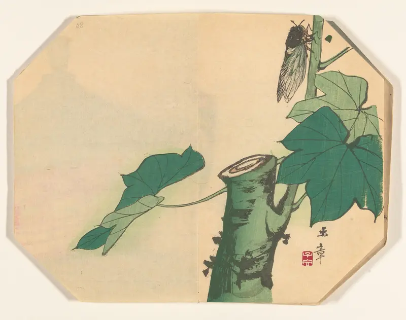 Insect op boomtak Wall Art by Unknown - High-Resolution Digital Print
