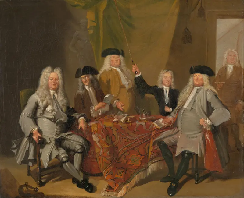 Inspectors of the Collegium Medicum in Amsterdam, 1724 Wall Art by Cornelis Troost - High-Resolution Digital Print