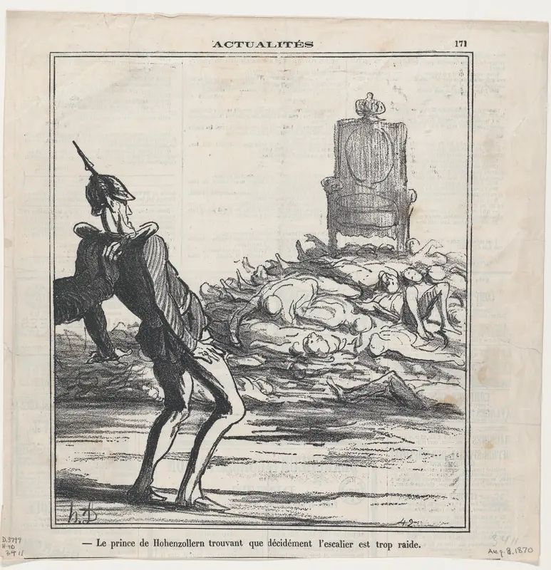 Intérieur d'un magasin de St. Pétersbourg..., from Actualités, published in Le Charivari, December 23, 1854 Wall Art by Honoré Daumier - High-Resolution Digital Print