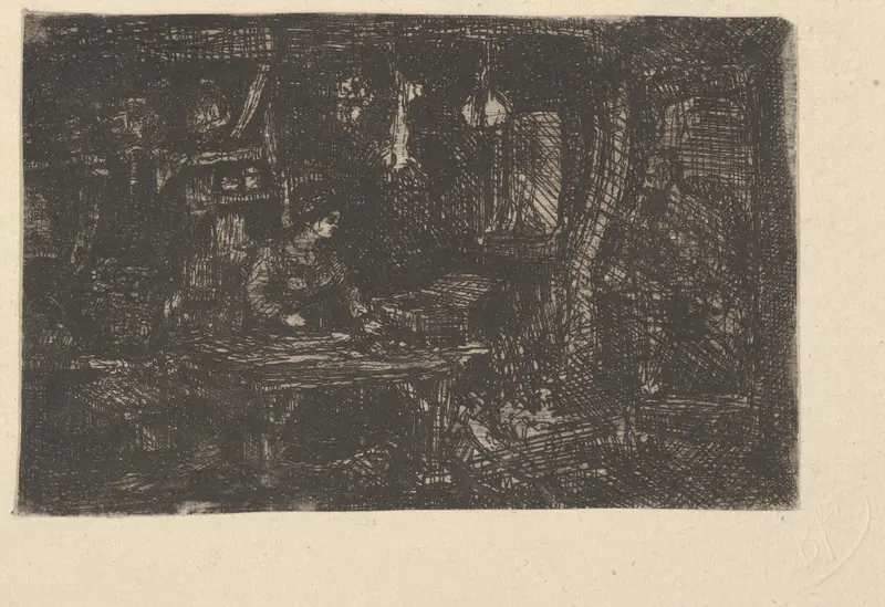 Intérieur (Interior) Wall Art by Rodolphe Bresdin - High-Resolution Digital Print