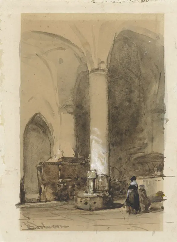 Interieur van de Grote of Andreaskerk te Hattem Wall Art by Unknown - High-Resolution Digital Print
