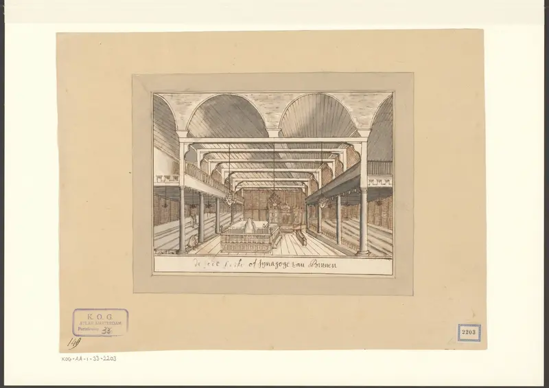Interieur van de Grote Synagoge Wall Art by Unknown - High-Resolution Digital Print