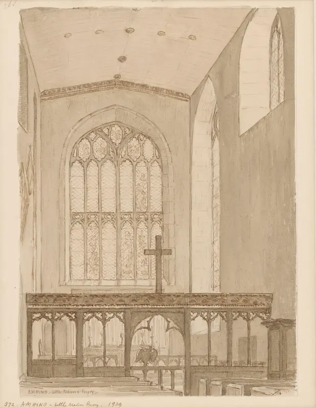 Interieur van de kapel van Malvern Abbey, naar het koor te zien Wall Art by A.M. Hind - High-Resolution Digital Print
