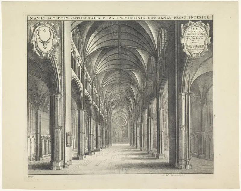 Interieur van de kathedraal te Lincoln Wall Art by Unknown - High-Resolution Digital Print