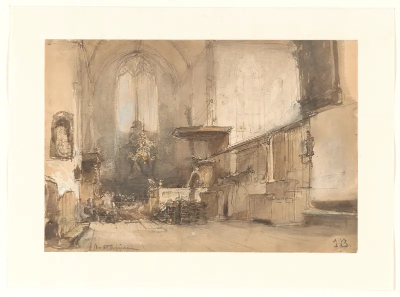 Interieur van de kerk te Oosthuizen Wall Art by Unknown - High-Resolution Digital Print