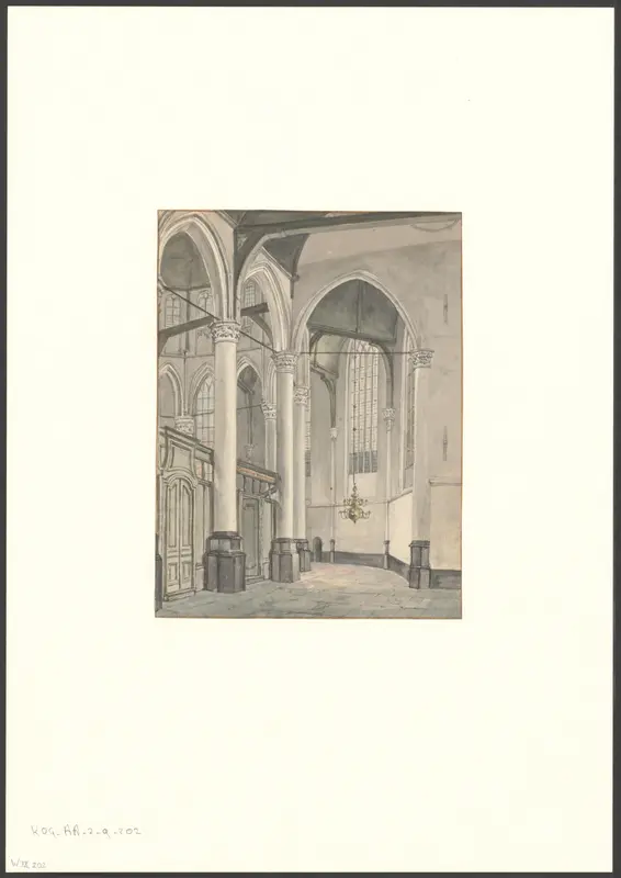 Interieur van de Oude Kerk achter het koor Wall Art by Unknown - High-Resolution Digital Print