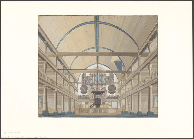 Interieur van de Oude Lutherse Kerk Wall Art by Unknown - High-Resolution Digital Print