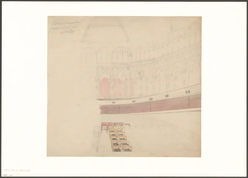 Interieur van de Parkschouwburg Wall Art by Johan George Lodewijk Rieke - High-Resolution Digital Print