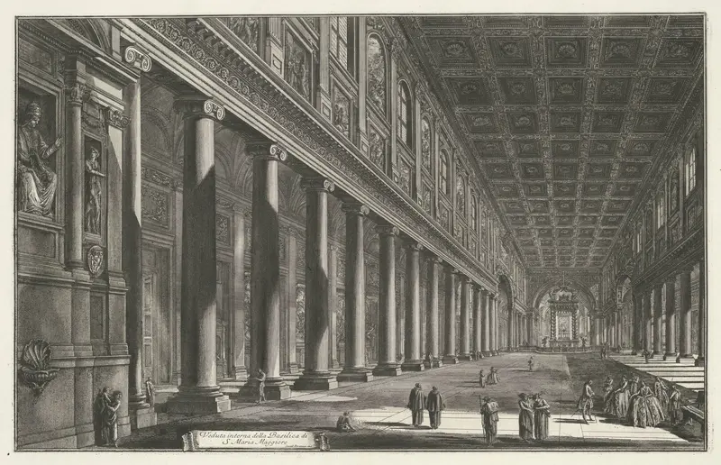 Interieur van de Santa Maria Maggiore te Rome Wall Art by Unknown - High-Resolution Digital Print