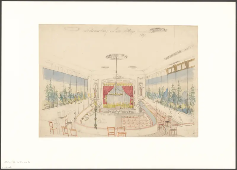 Interieur van de Schouwburg van Lier Wall Art by Johan George Lodewijk Rieke - High-Resolution Digital Print